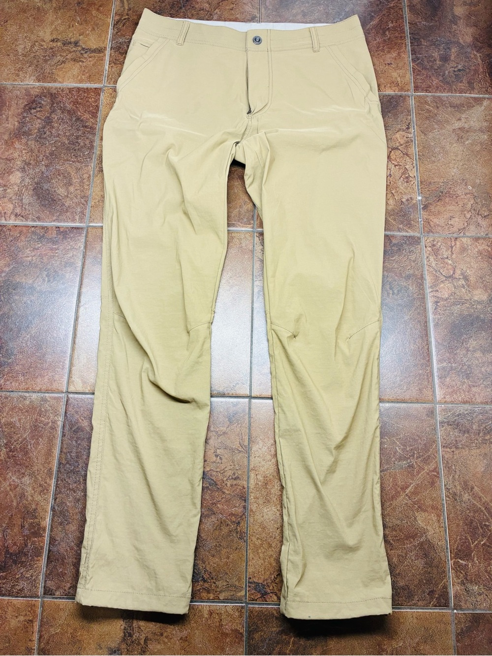 Men's Casual Tan Stretch Pants
